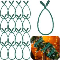 Gravatas de guirlanda de Natal Zhengmy 20 polegadas e 16 peças (verdes) Gravatas de guirlanda de Natal Zhengmy 20 polegadas e 16 peças (verdes)