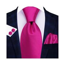 Gravatas Masculinas De Cor Sólida Rosa Verde Quente 85cm Conjunto De Gravata Jacquard Para Uso