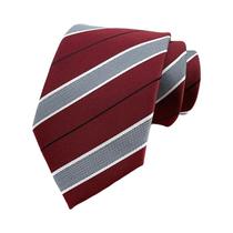 Gravatas Masculinas Vermelhas 8CM Gravata Jacquard Tecida Luxuosa Para Negócios Casamento Festa Para