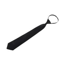 Gravatas Unissex Pretas Foscas De Encaixe (Clip-on) - 1, 2 Ou 3 Peças - Simples, Para Uniforme,