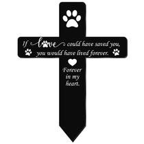 Grave Marker Cross Memorial para cães em acrílico impermeável Grave Marker Cross Memorial para cães em acrílico impermeável