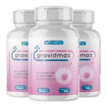 Gravidmax 3 Potes Original Fórmula Exclusiva 180 Caps