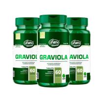 Graviola Unilife 60 Comprimidos Kit 03 Unidades