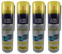 Graxa Adesiva Alta Aderência Ls 2000 Autobelle 250 Ml Kit 4