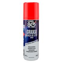 Graxa Branca De Lítio Spray 300Ml Alto Poder De Lubrificação Proteção Contra Ferrugem Car80