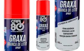 Graxa Branca De Lítio Spray 300ml Car80 Graxa Branca De Lítio Spray 300ml Car80