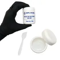 Graxa Branca de Silicone Lubrificante Dielétrica Pote 100g Implastec IGS 200 Graxa Branca de Silicone Lubrificante Dielétrica Pote 100g Implastec IGS 200