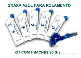 Graxa De Lítio ul Para Rolamentos - Kit 5 Un. Sachê 80 Grs