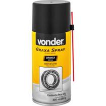 Graxa em Spray Branca Base de Lítio 300 ml/200 g - VONDER Graxa em Spray Branca Base de Lítio 300 ml/200 g - VONDER