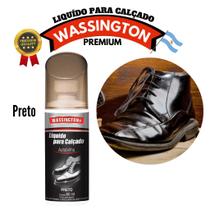 Graxa liquida para sapatos wassington 60ml preto