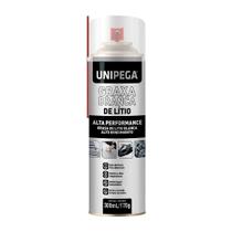 Graxa litio branca unipega spray 300ml/170g Graxa litio branca unipega spray 300ml/170g