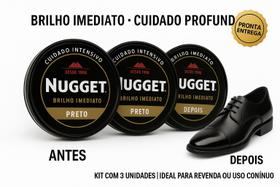Graxa Nugget 36Gr preta com 3 unidades