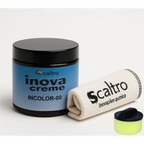 Graxa para Couro Liso militar Inovacreme Com Esponja 250g e Flanela.