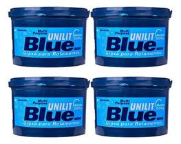 Graxa Para Rolamento Azul Unilit Blue 500g Ingrax Kit C/4 Graxa Para Rolamento Azul Unilit Blue 500g Ingrax Kit C/4