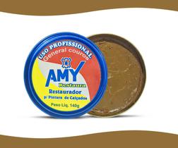 graxa para sapato caramelo restaurador profissional amy 140g - amycrom