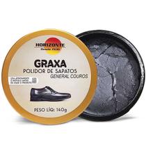 Graxa para sapato preto horizonte 140g shoe care