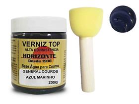 graxa para sapatos marinho 200g horizonte+ pincel batedor n3