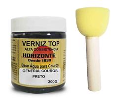 Graxa Para Sapatos Preto 200G Horizonte+ Pincel Batedor N3