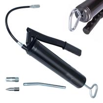 Graxeira Manual Bomba De Graxa 500g Com Extensão Flexível E Rígida Com Bico
