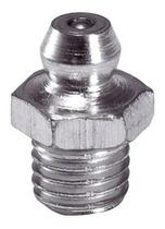 Graxeira reta 6mm x passo 1mm zincada