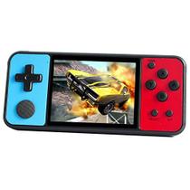 Great Boy Handheld Game Console para crianças adultos, built-in 1015 retro videogames e suporte TF Card Download Save Progress recarregável 3,0 polegadas HD Screen Presente de Natal de aniversário (preto transparente)