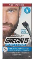 Grecin 5 Barba E Bigode Castanho 28g