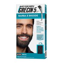 Grecin 5 Barba e Bigode Gel Tonalizante Preto