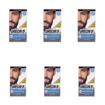 Grecin 5 Barba e Bigode Preto 28g (Kit C/06)