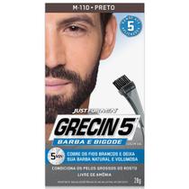 Grecin 5 Barba E Bigode Preto 28G Kit Com 2