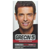 Grecin 5 Shampoo Color Castanho 60ml Tonalizante H-35