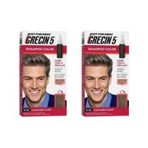 Grecin 5 Shampoo Tonalizante Castanho Claro - Kit Com 2Un
