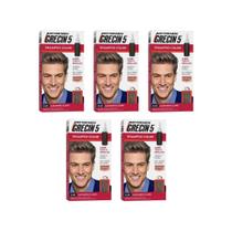 Grecin 5 Shampoo Tonalizante Castanho Claro - Kit Com 5Un