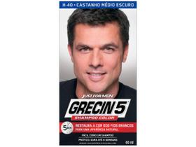 Grecin 5 Shampoo Tonalizante Color Castanho Médio Escuro Grecin 5 Shampoo Tonalizante Color Castanho Médio Escuro