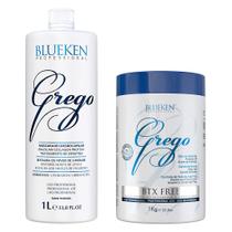 Grego Blueken 1L e Máscara Redutora de Volume Blueken Btx 1Kg