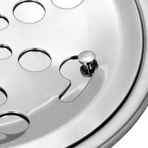 Grelha 10x10 cm Fecho e Porta Grelha Caixilho Aço Inox