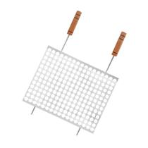 Grelha Aço Cromado 40X40Cm Gaucho Tela Moeda Grilazer Grelha Aço Cromado 40X40Cm Gaucho Tela Moeda Grilazer