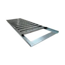 Grelha Aço Galvanizado 15X100 C/Suporte Calha Forte