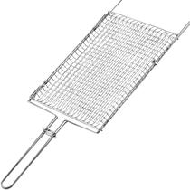 Grelha Aço Inox Churrasco Tramontina Com Trava Grande Grelha Aço Inox Churrasco Tramontina Com Trava Grande