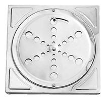 Grelha Aço Inox Para Banheiro Quadrado Abre e Fecha 15x15 Cód. 9530