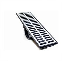 Grelha Al C/ Suporte 10x50cm Reta Alumínio Grelha Al C/ Suporte 10x50cm Reta Alumínio