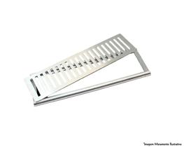 Grelha Aluminio Escovado Completa 10X050 - AC VENT