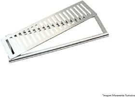 Grelha aluminio escovado completo ac vent - 20 x 100
