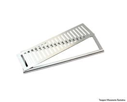 Grelha Aluminio Polida Completa 25X025