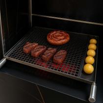 Grelha Americana de Inox 55cm para Churrasqueira com Tela Quadrada
