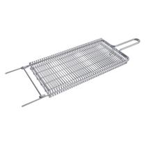 Grelha Aramada Para Pão De Alho E Cortes Especiais Em Aço Cromado 75x22 Cm Grelha Aramada Para Pão De Alho E Cortes Especiais Em Aço Cromado 75x22 Cm