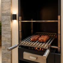 Grelha Argentina Inox Para Churrasco 52x36 - Cozix