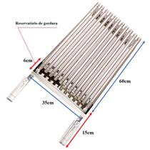 Grelha Argentina Parrilha Churrasco 35x60 Cm - INOX 430 Grelha Argentina Parrilha Churrasco 35x60 Cm - INOX 430