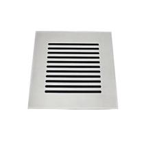 Grelha C/ Base Invinox 15x15 Listras Cromado Polido 5006/1.c