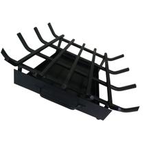 Grelha C/ Gaveta De Canto P/ Lareira Ferro Preto Media 58,5x40x28 CM