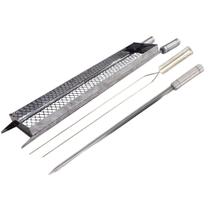 Grelha Cesto + 2 Espetos Inox 70cm, Coração, 78cm G Grelha Cesto + 2 Espetos Inox 70cm, Coração, 78cm G